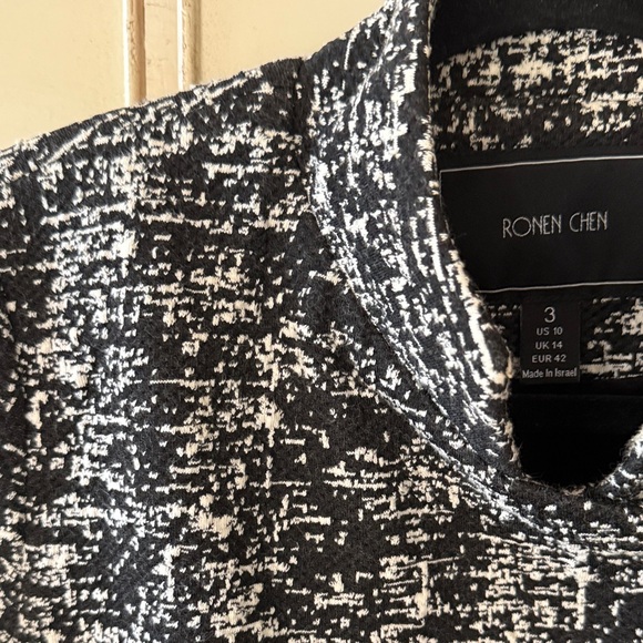 Ronen Chen Monochrome Textured Jacket - Picture 3 of 5